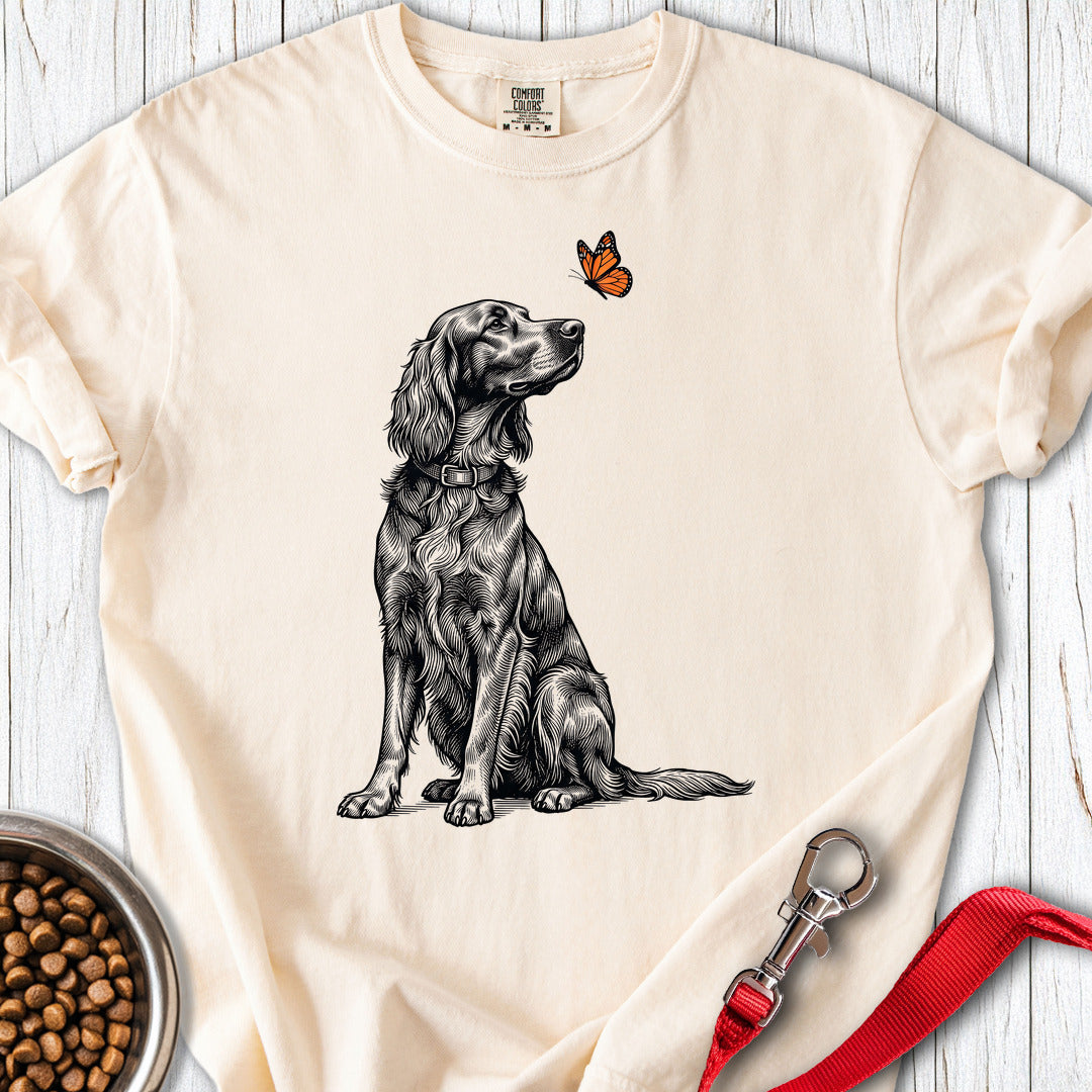 Irish Setter Butterfly Premium Tee Gift For Dog Lover