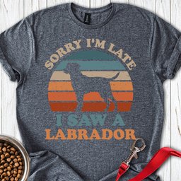 I Saw A Labrador T Shirt Gift For Dog Lover