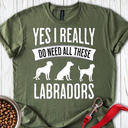 I Really Need All These Labradors T Shirt Gift For Dog Lover