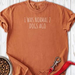 I Was Normal 2 Dogs Ago Premium Tee Gift For Dog Lover