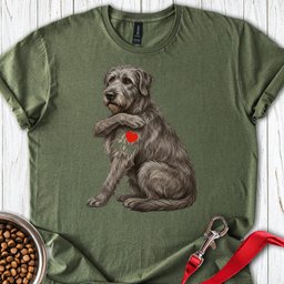 I Love Mom Irish Wolfhound T Shirt Gift For Mom
