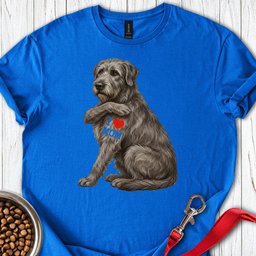 I Love Mom Irish Wolfhound T Shirt Gift For Mom