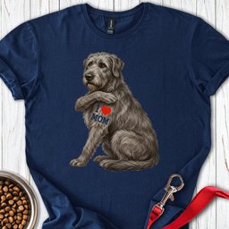 I Love Mom Irish Wolfhound T Shirt Gift For Mom