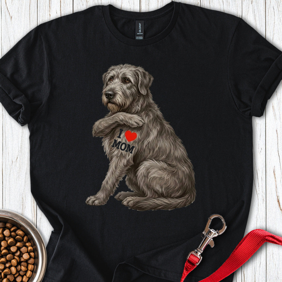 I Love Mom Irish Wolfhound T Shirt Gift For Mom