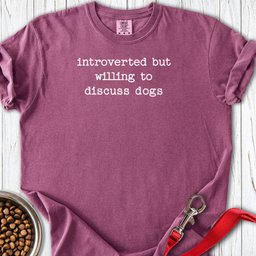 Introverted Dog Lover Premium Tee Gift For Dog Lover