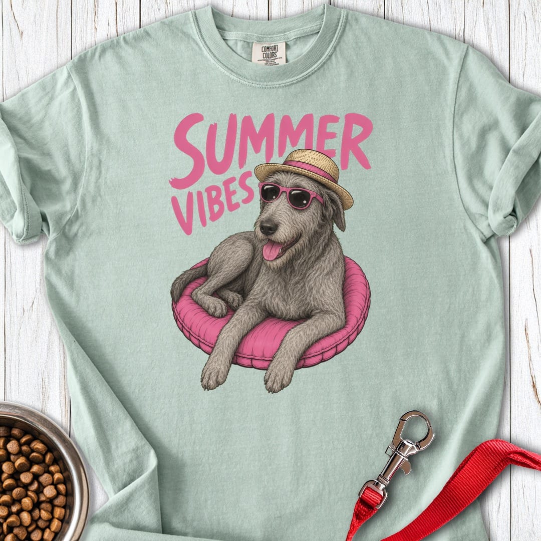 Irish Wolfhound Summer Vibes Premium Tee Gift For Dog Lover