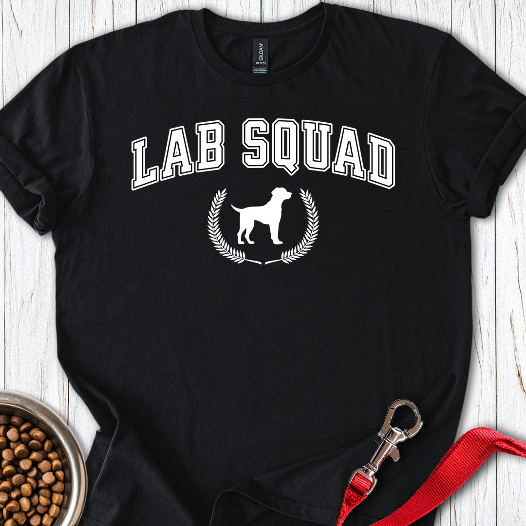Lab Squad College T Shirt Gift For Dog Lover