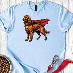 Irish Setter Superhero T Shirt Gift For Dog Lover