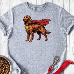 Irish Setter Superhero T Shirt Gift For Dog Lover