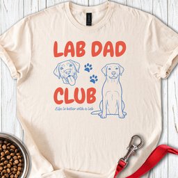 Lab Dad Club T Shirt Gift For Dad