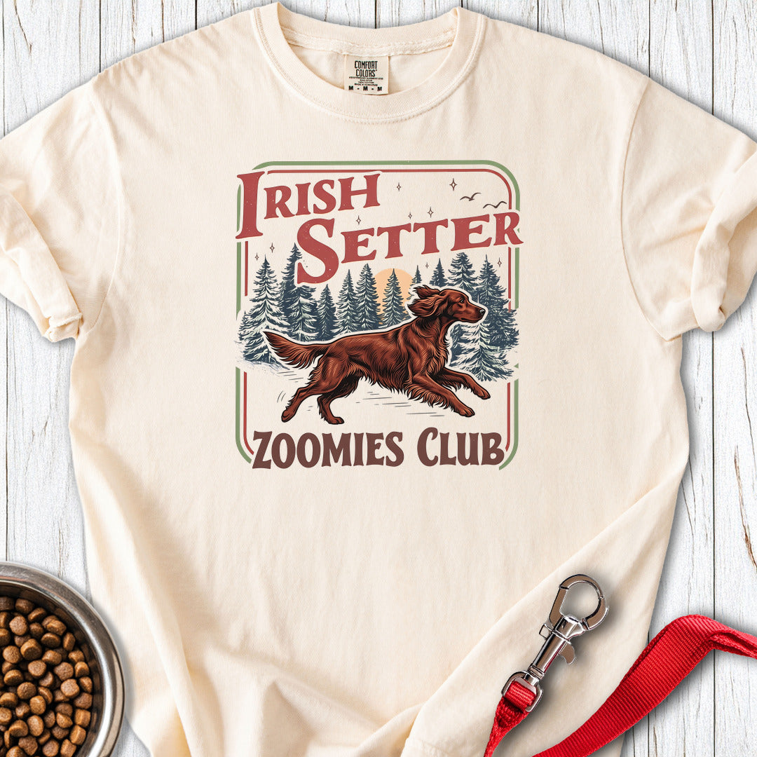 Irish Setter Zoomies Club Premium Tee Gift For Dog Lover