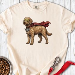 Labradoodle Superhero Premium Tee Gift For Dog Lover