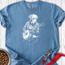Labrador Banjo Premium Tee Gift For Dog Lover