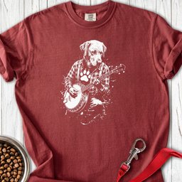 Labrador Banjo Premium Tee Gift For Dog Lover