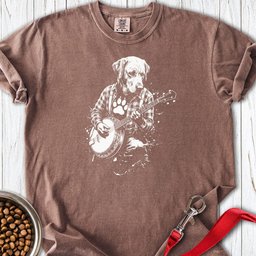 Labrador Banjo Premium Tee Gift For Dog Lover