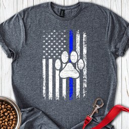 K9 Police Dog Blue Line T Shirt Gift For Dog Lover