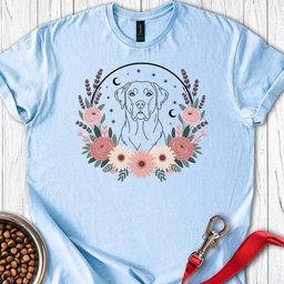 Labrador Boho Flower T Shirt Gift For Dog Lover