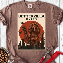 Irish Setter Setterzilla Premium Tee Gift For Dog Lover