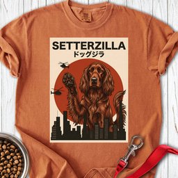 Irish Setter Setterzilla Premium Tee Gift For Dog Lover