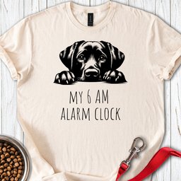 Labrador Alarm Clock T Shirt Gift For Dog Lover
