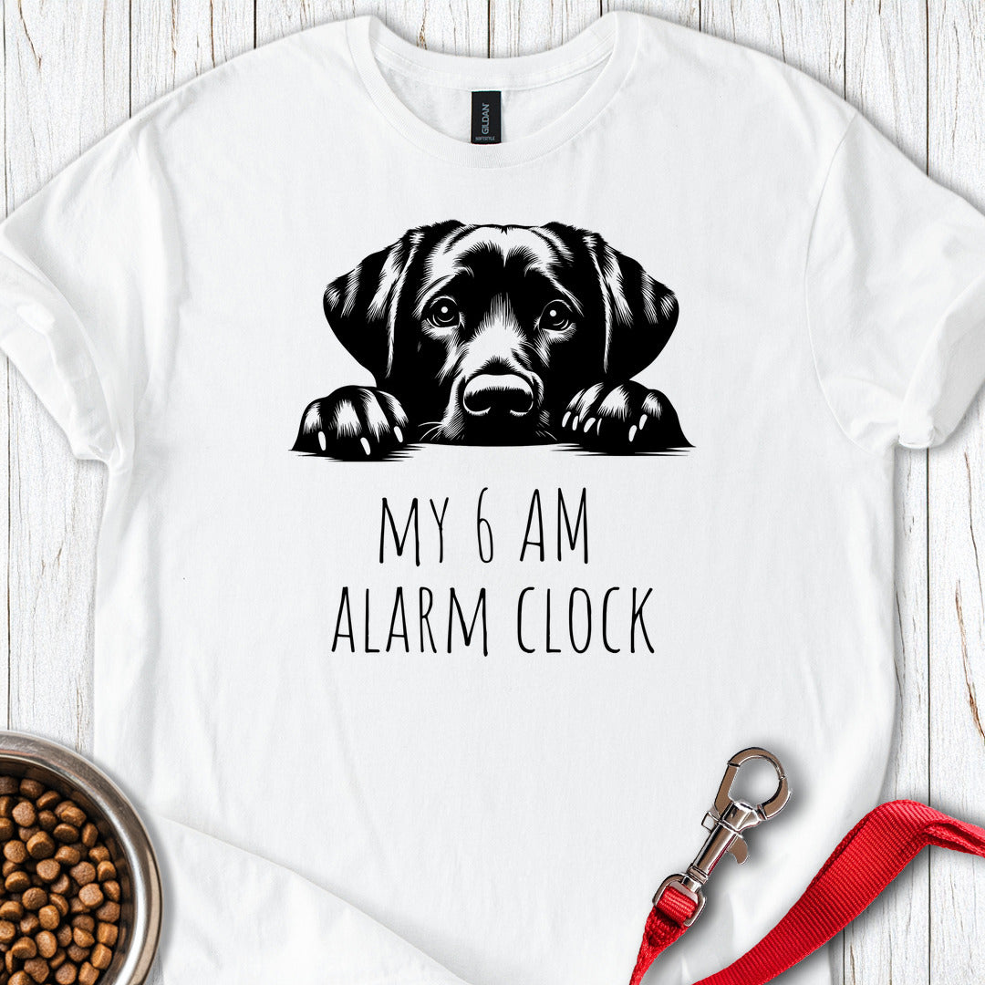 Labrador Alarm Clock T Shirt Gift For Dog Lover