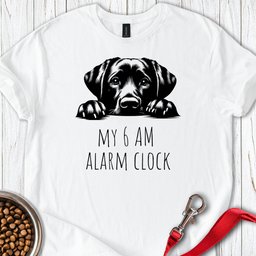 Labrador Alarm Clock T Shirt Gift For Dog Lover