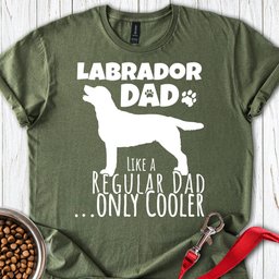 Labrador Dad T Shirt Gift For Dad