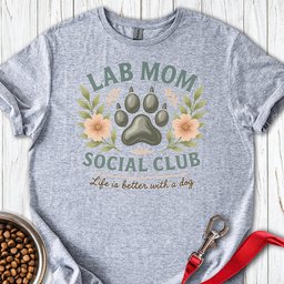 Lab Mom Social Club T Shirt Gift For Mom