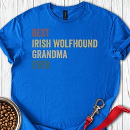 Irish Wolfhound Grandma T Shirt Gift For Grandma