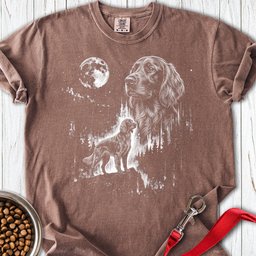 Irish Setter Moonlight Premium Tee Gift For Dog Lover