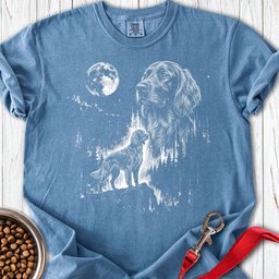 Irish Setter Moonlight Premium Tee Gift For Dog Lover