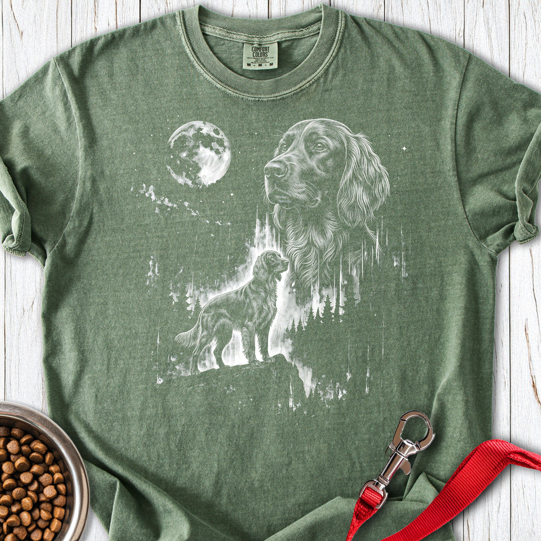 Irish Setter Moonlight Premium Tee Gift For Dog Lover
