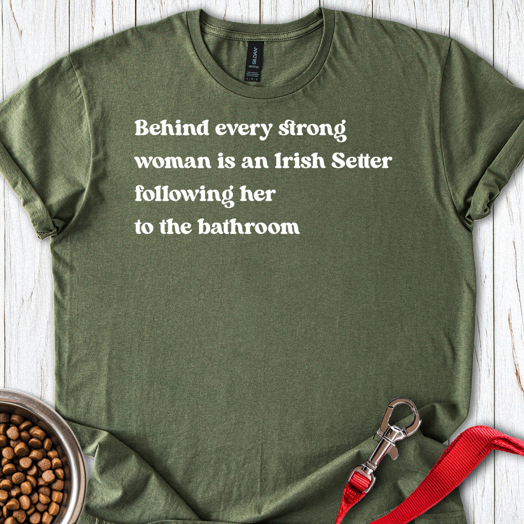 Irish Setter Strong Woman T Shirt Gift For Women
