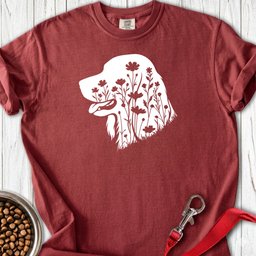 Irish Setter Flowers Premium Tee Gift For Dog Lover