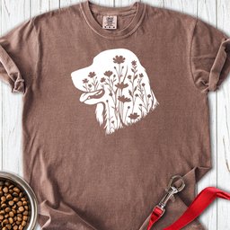 Irish Setter Flowers Premium Tee Gift For Dog Lover