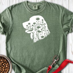 Irish Setter Flowers Premium Tee Gift For Dog Lover