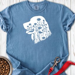 Irish Setter Flowers Premium Tee Gift For Dog Lover
