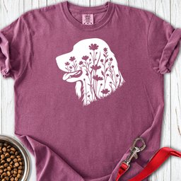 Irish Setter Flowers Premium Tee Gift For Dog Lover