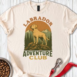 Labrador Adventure Club T Shirt Gift For Dog Lover