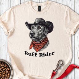 Irish Wolfhound Ruff Rider T Shirt Gift For Dog Lover
