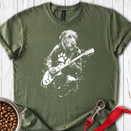 Irish Wolfhound Rocker T Shirt Gift For Dog Lover