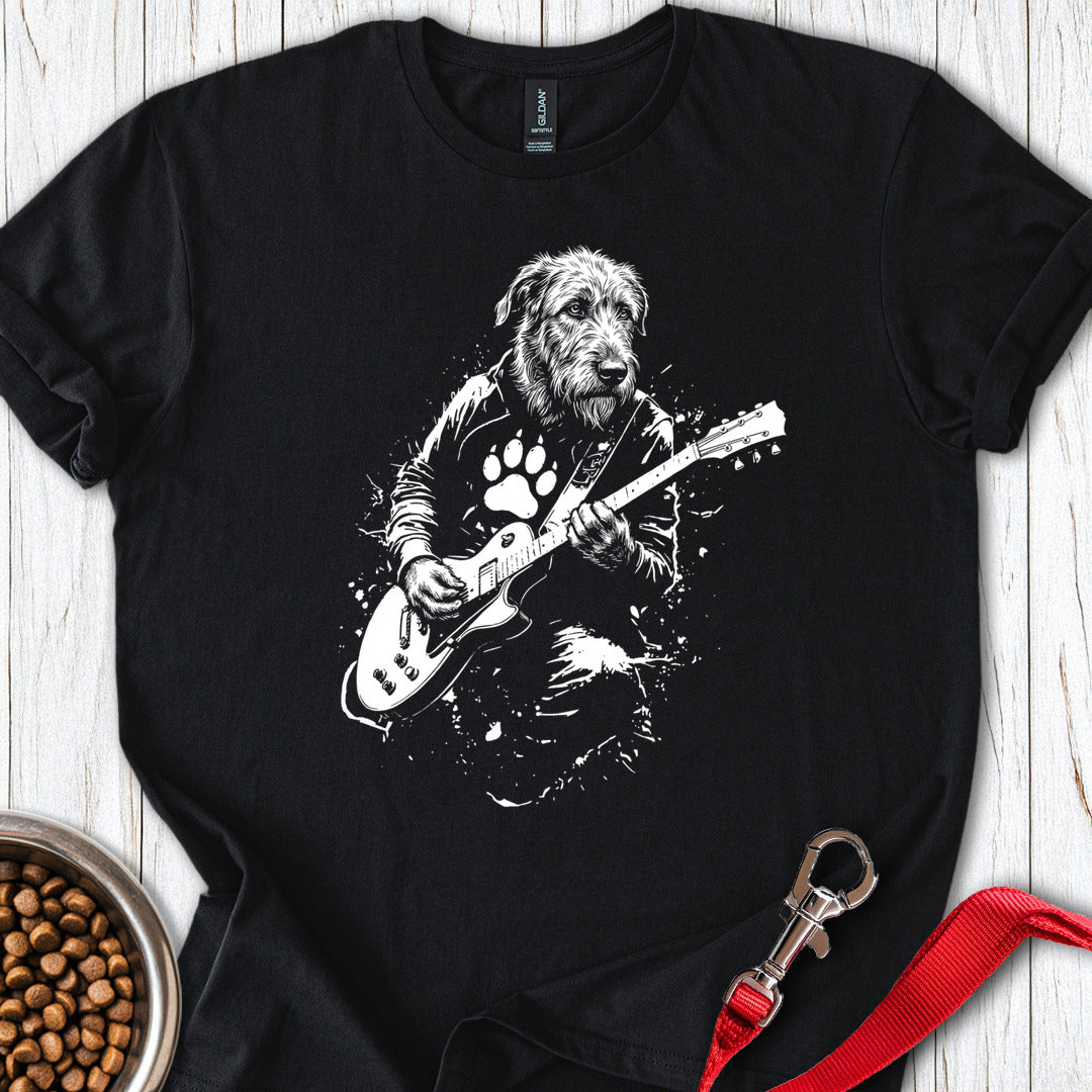 Irish Wolfhound Rocker T Shirt Gift For Dog Lover