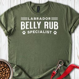Labrador Belly Rub Specialist T Shirt Gift For Dog Lover