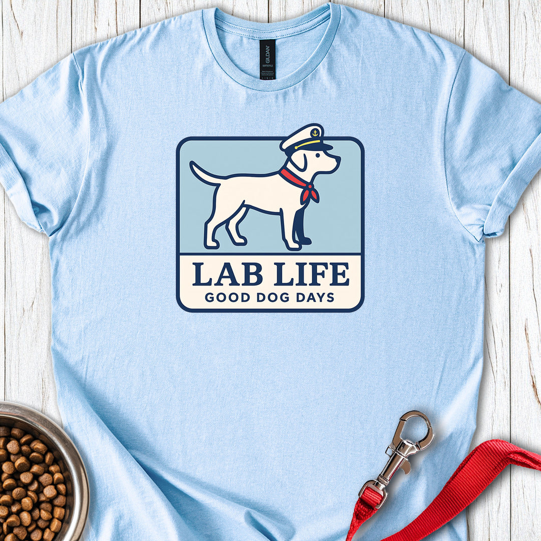 Lab Life Nautical T Shirt Gift For Dog Lover