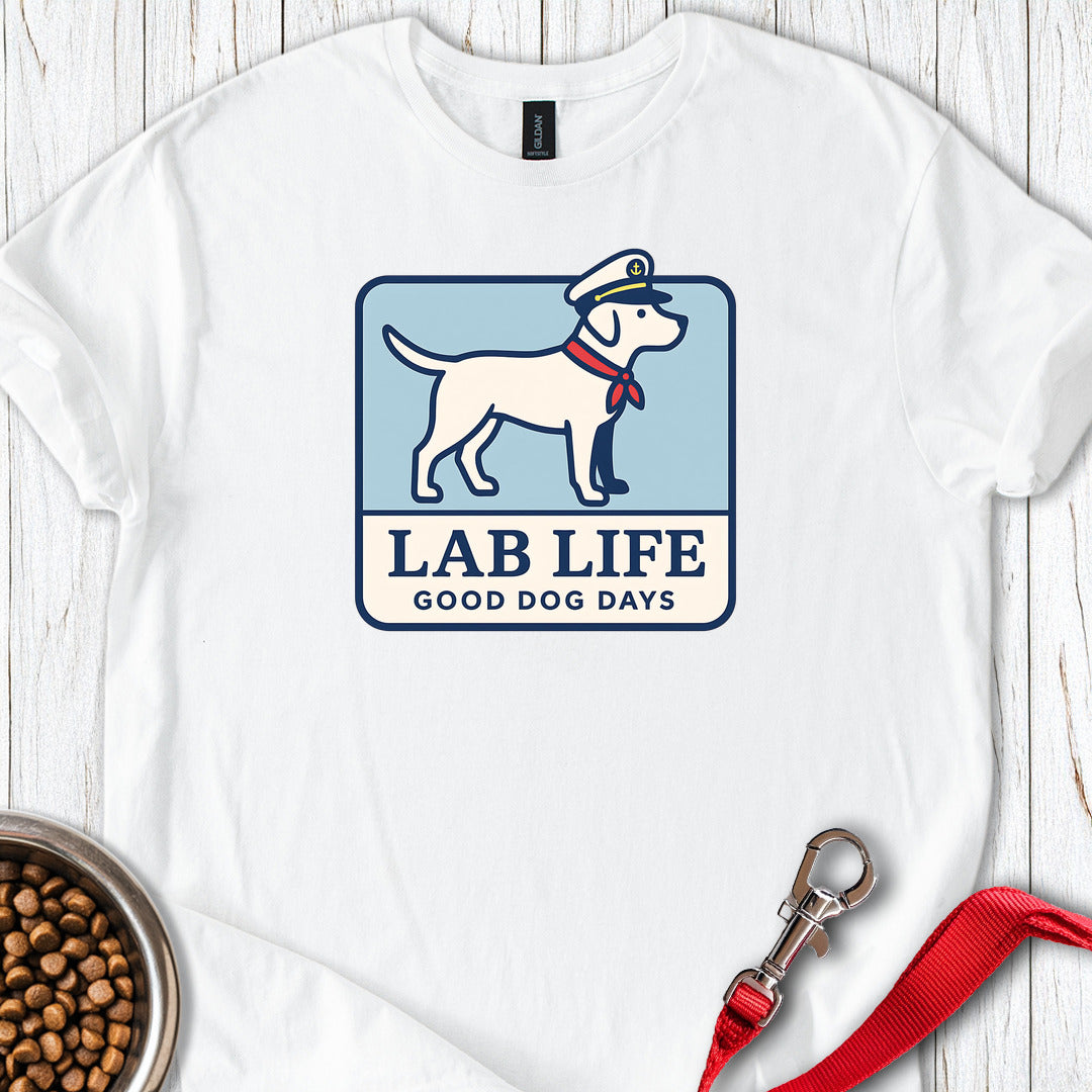 Lab Life Nautical T Shirt Gift For Dog Lover