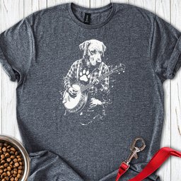 Labrador Banjo T Shirt Gift For Dog Lover