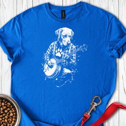 Labrador Banjo T Shirt Gift For Dog Lover