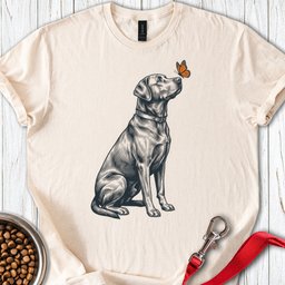 Labrador Butterfly T Shirt Gift For Dog Lover