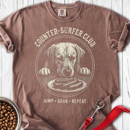 Labrador Counter Surfer Premium Tee Gift For Dog Lover