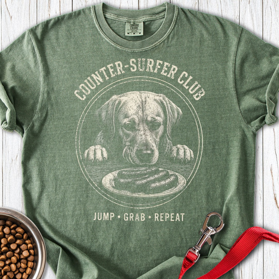 Labrador Counter Surfer Premium Tee Gift For Dog Lover